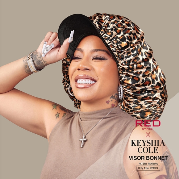 ⭐4/$15 Red by Kiss x Keyshia Cole Satin Visor Bonnet - Picture 3 of 9